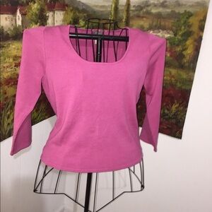 ❤️ NWT Singrid Olsen size medium 3/4 length sleeve rose blush dressy cas…